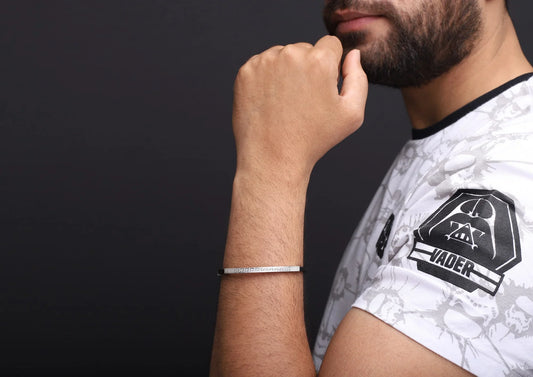 Greek Key Wrist Men Band
