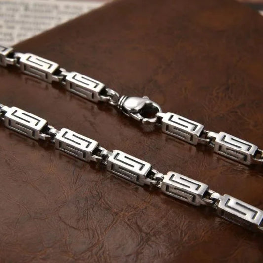 Sterling Silver Quadrilateral Textured Bracelet
