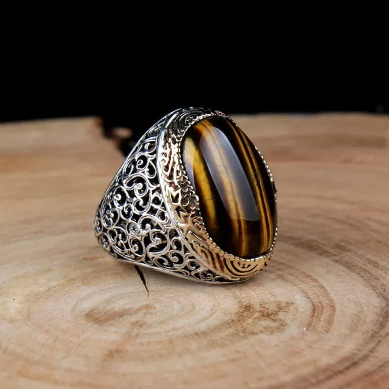 Classic Tiger Eye Men Ring