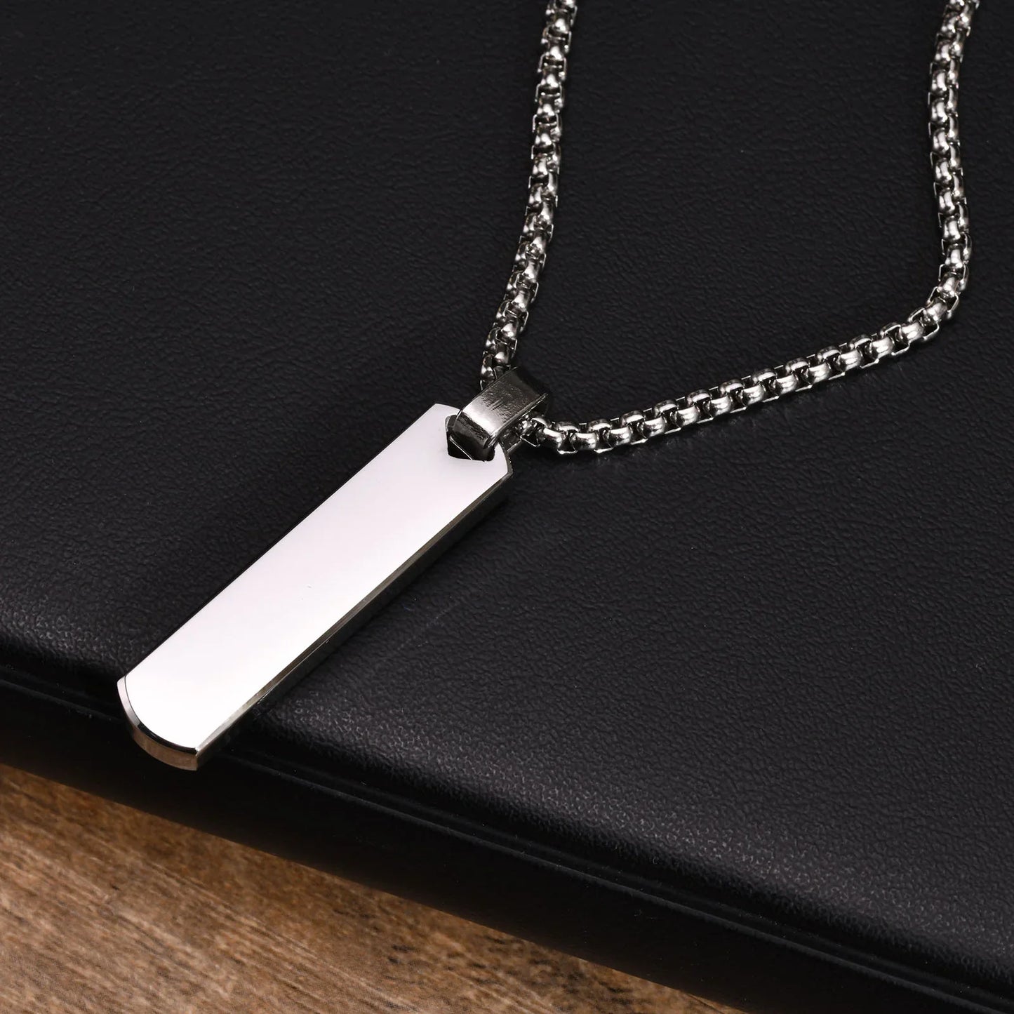 Contemporary Edge Chain -Silver