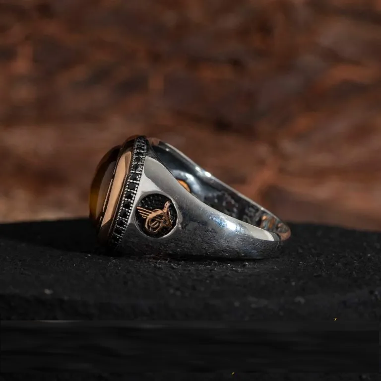 Ala Collection Tiger Eye Men Ring
