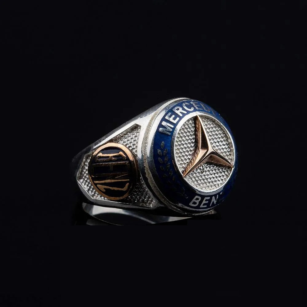Car Logo Special Silver Ring for Mercedes-Benz Owners No1