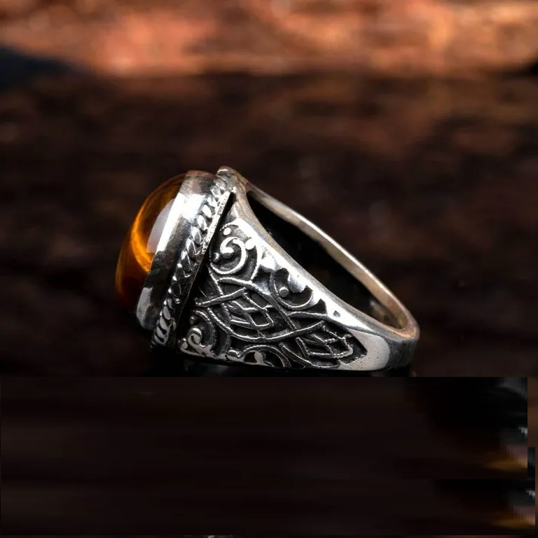 One of a Kind Brown Tiger Eye Ring No2