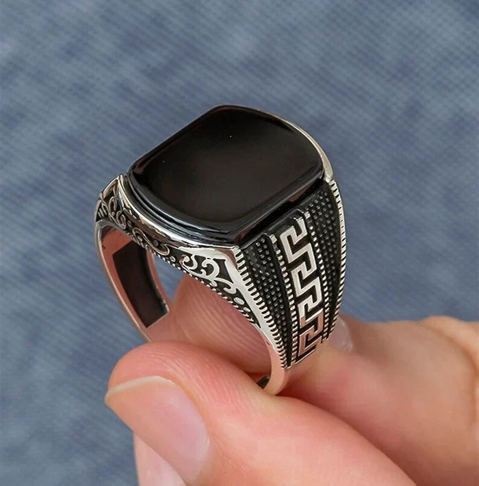 Greek Pattern Ring-925