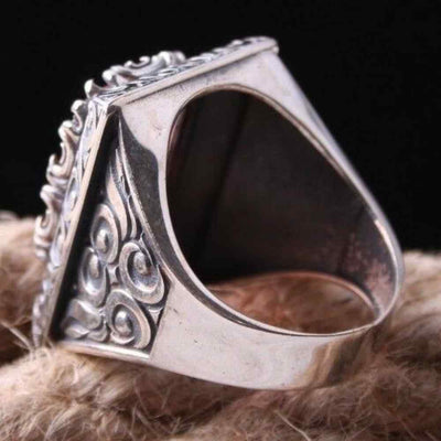 Mens SilverOriginal Alexandrite Stone Color Changing Ring