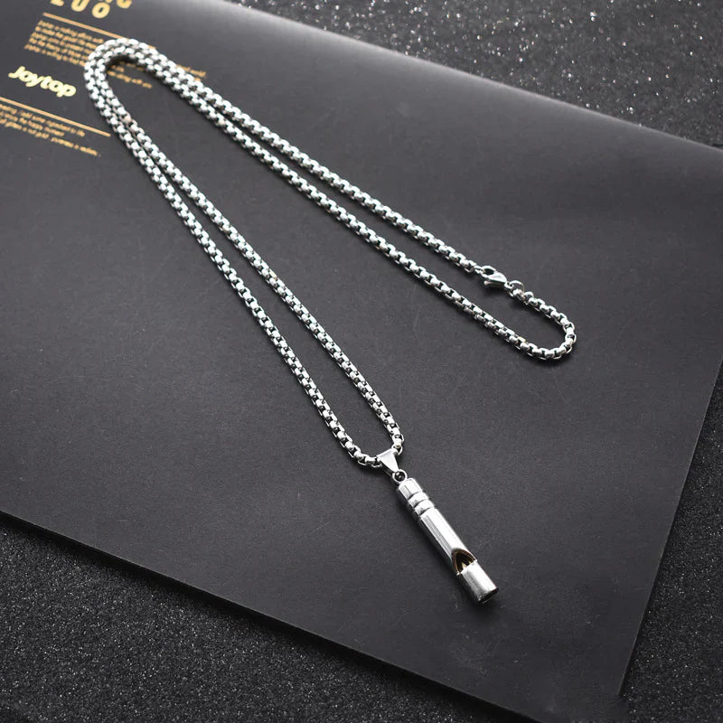 Viking horn Silver Chain